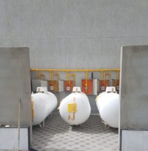 خزانات غاز وفقا للشروط